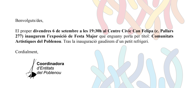 invitacion expo festa major 2013